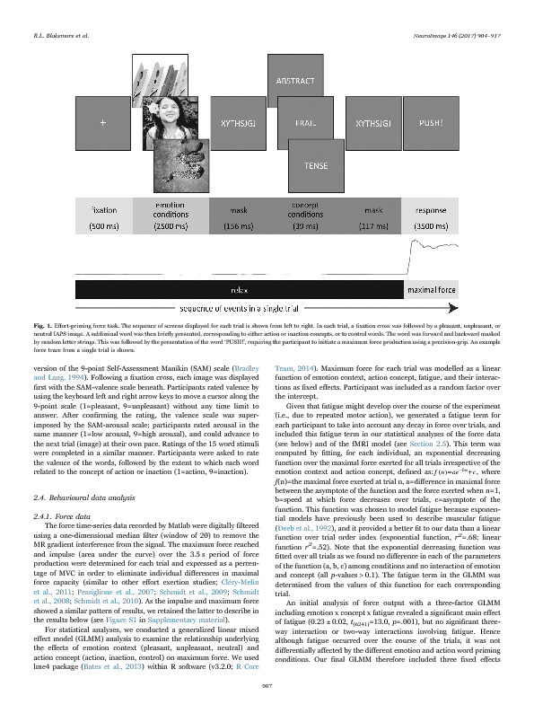 Download How emotion context modulates unconscious goal activation during motor force exertion.